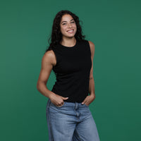 MF250199INT: Women’s Heavyweight Cotton Interlock Sleeveless Top