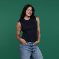 MF250199INT: Women’s Heavyweight Cotton Interlock Sleeveless Top